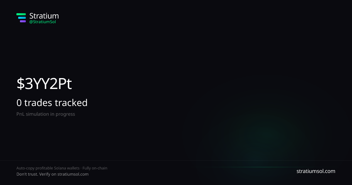 VINI copy trading performance on Stratium — 11 trades, 75% win rate, +4.58 SOL PnL