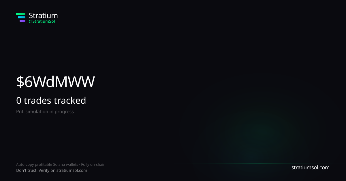 67Coin copy trading performance on Stratium — 83 trades, 100% win rate, +3805235.85 SOL PnL