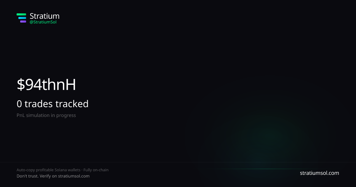 $bounty copy trading performance on Stratium — 4 trades, 0% win rate, -0.02 SOL PnL