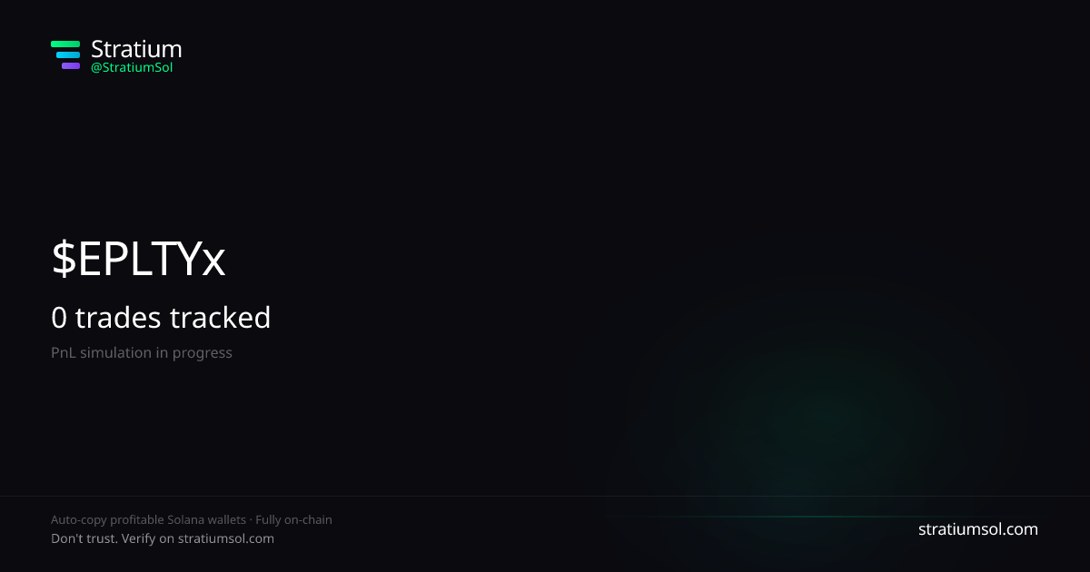 SpeedDate copy trading performance on Stratium — 182 trades, 100% win rate, +48051849.61 SOL PnL