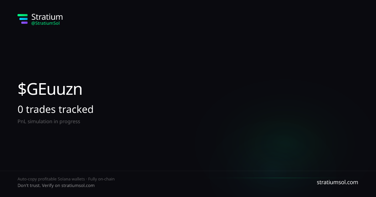 ACE copy trading performance on Stratium — 4 trades, 0% win rate, -0.02 SOL PnL